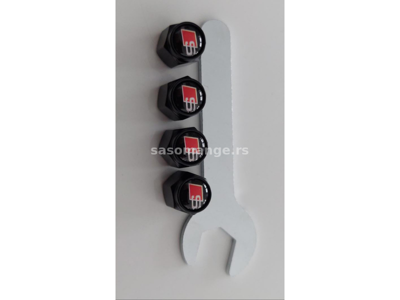 Kapice za ventile - Audi S Line + ključ