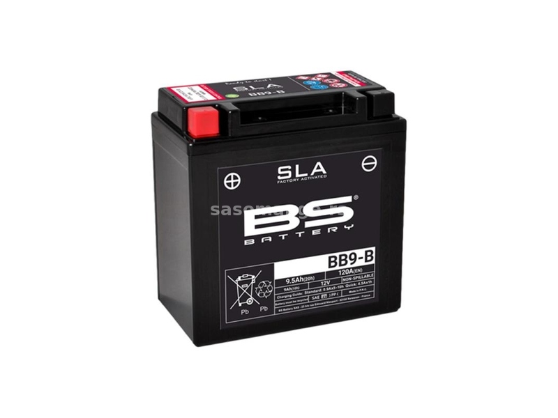 Akumulator BS 12V 9Ah SLA BB9-B levi plus (135x75x139) AK70