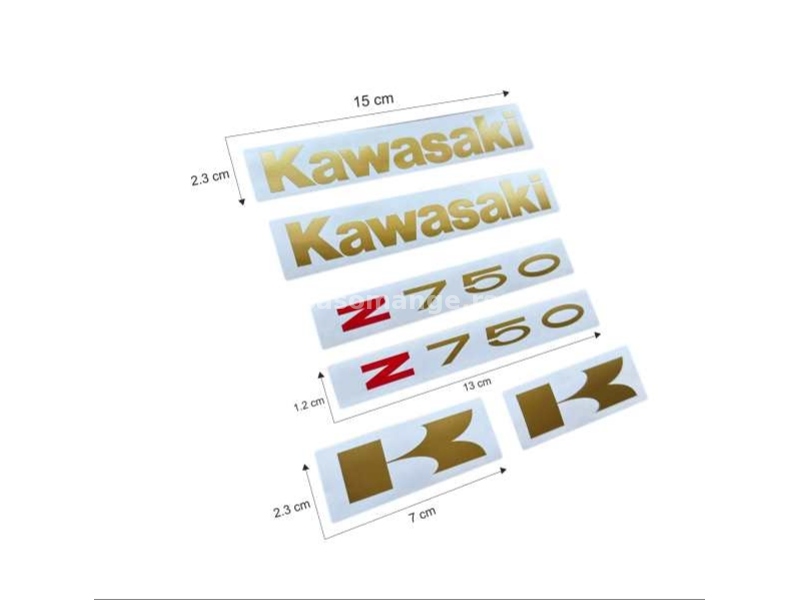 Kawasaki Z750 Komplet nalepnice - Nalepnice za motore - 2155