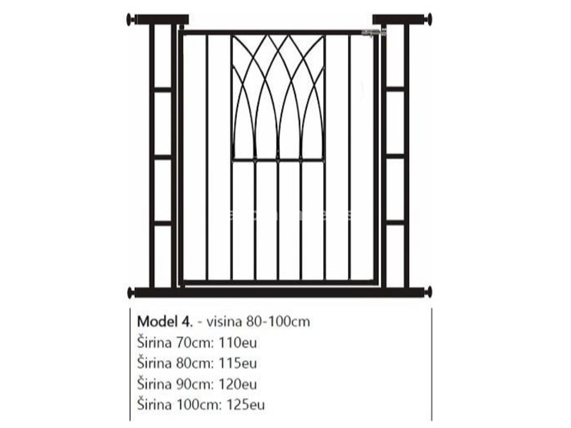 Sigurnosna vrata i ogradice od metala