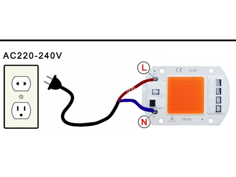 LED CHIP 50W za uzgoj biljaka u zatvorenom prostoru