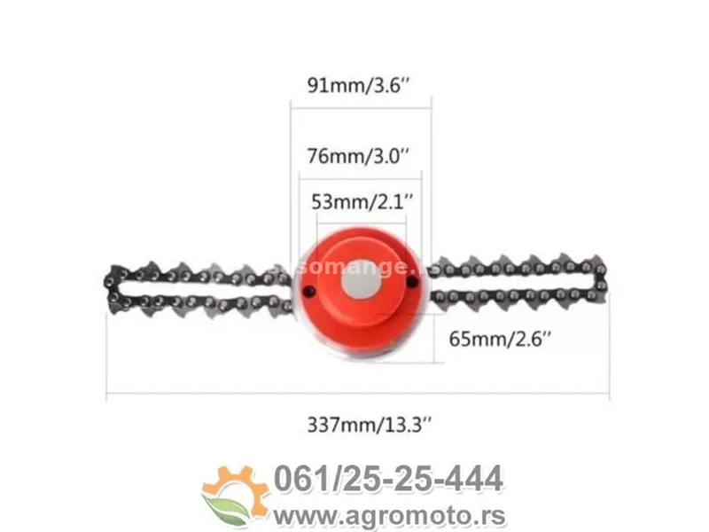 Glava trimera univerzalna sa lancem fi 65 mm