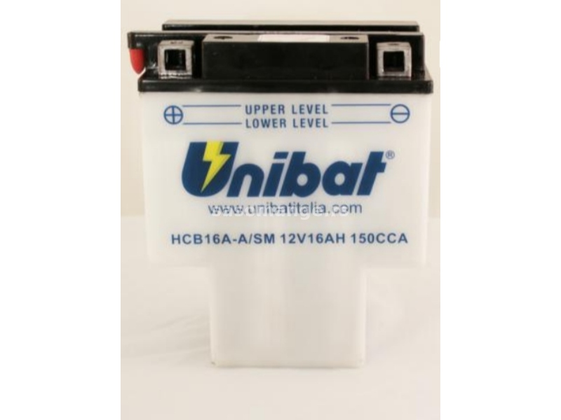 Akumulator UNIBAT 12V 16Ah sa kiselinom HCB16A-A levi plus (151x91x180) 150A AK27