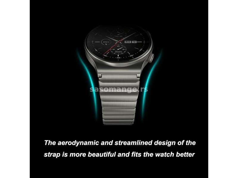 Metalna ekskluziv 3 space gray narukvica 22 mm Huawei Watch, Amazfit Watch, Samsung Watch