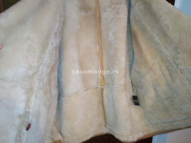 Kožna jakna od jagnjeće kože sa krznom vel M/L
