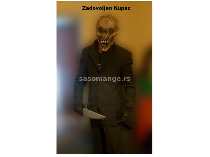 Maska Scarecrow Za Noc Vestica, Halloween, Maskenbal Model 2