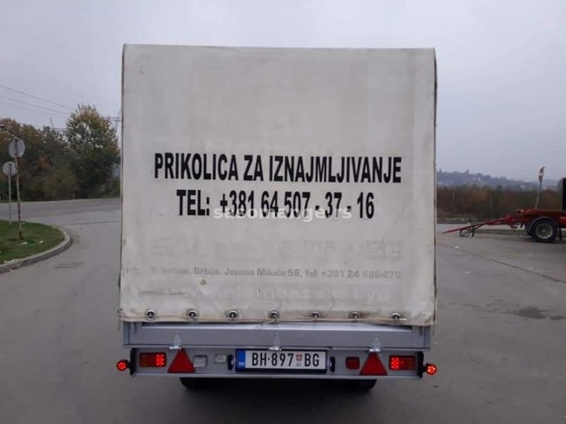 IZNAJMLJIVANJE AUTO PRIKOLICA SA CERADOM