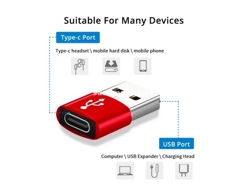 USB Type C Adapter USB 3.0 Type A Male to USB 3.1 Type C Female