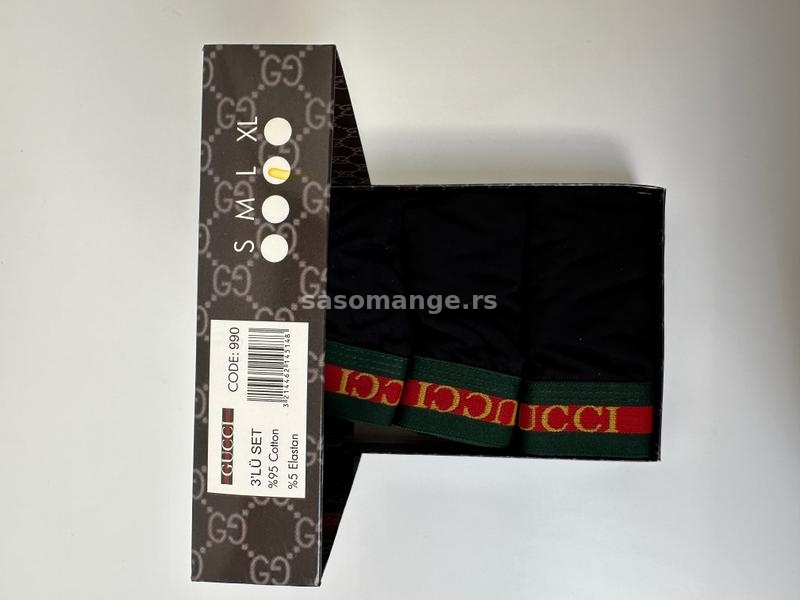 Gucci crni zenski ves set tange bokserice top