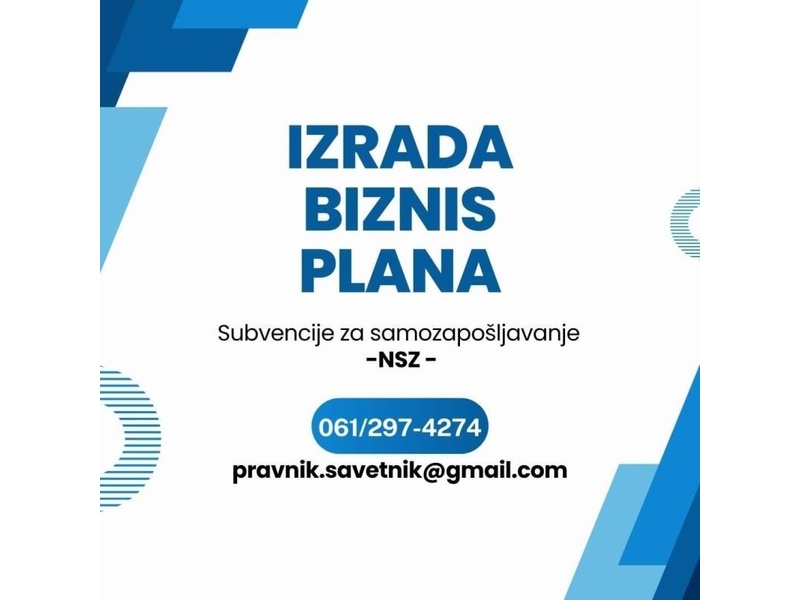 Biznis plan za subvencije NSZ / subvencije za samozapošljavanje NS, BG, NI i cela Srbija