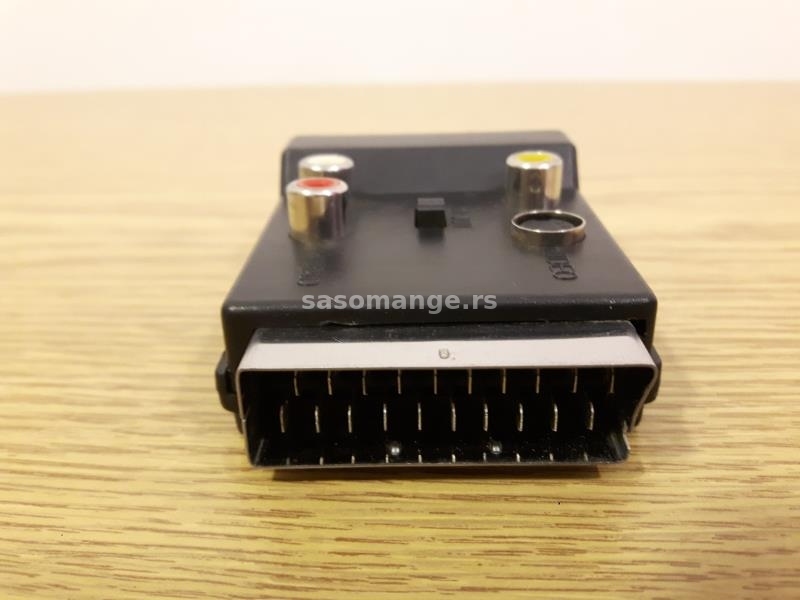 SCART na Cinch (RCA) adapter - ulazno-izlazni sa prekidačem