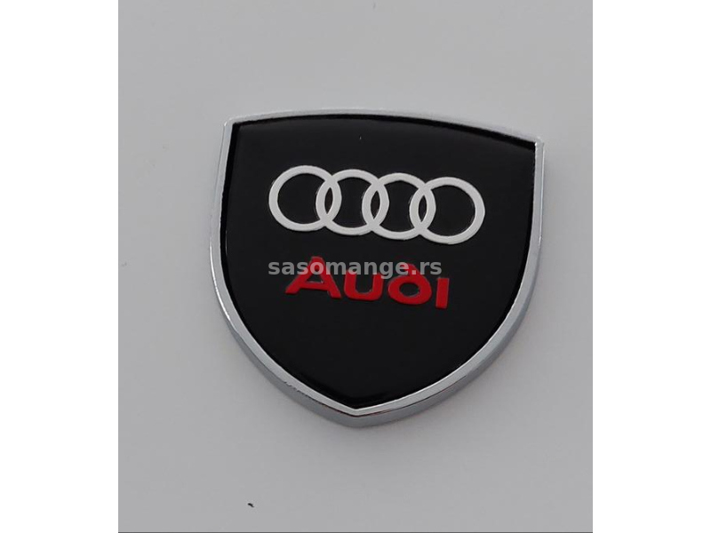 3D amblem Audi crni