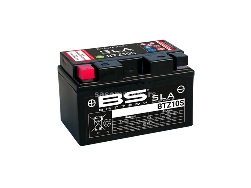 Akumulator BS 12V 8.6Ah gel BTZ10S-FA levi (150x87x93) AK47