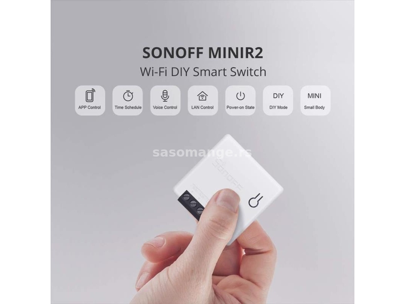 Sonoff mini R2 WiFi smart pametni prekidac 2200W