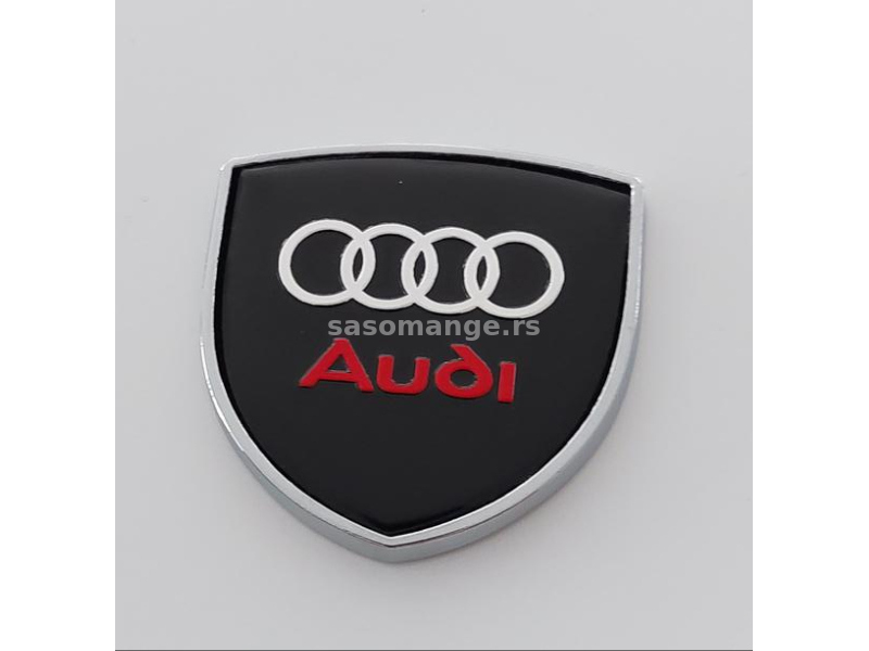 3D amblem Audi crni