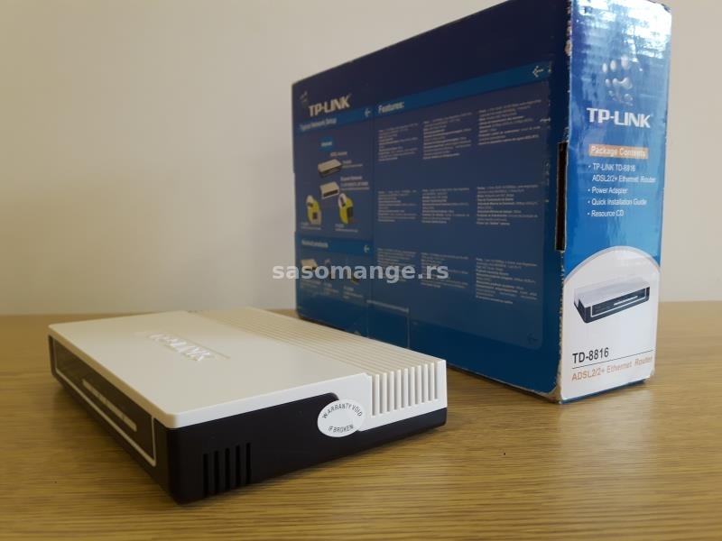 ADSL2/2+ Ethernet Router (ruter) - Modem TP-Link TD-8816