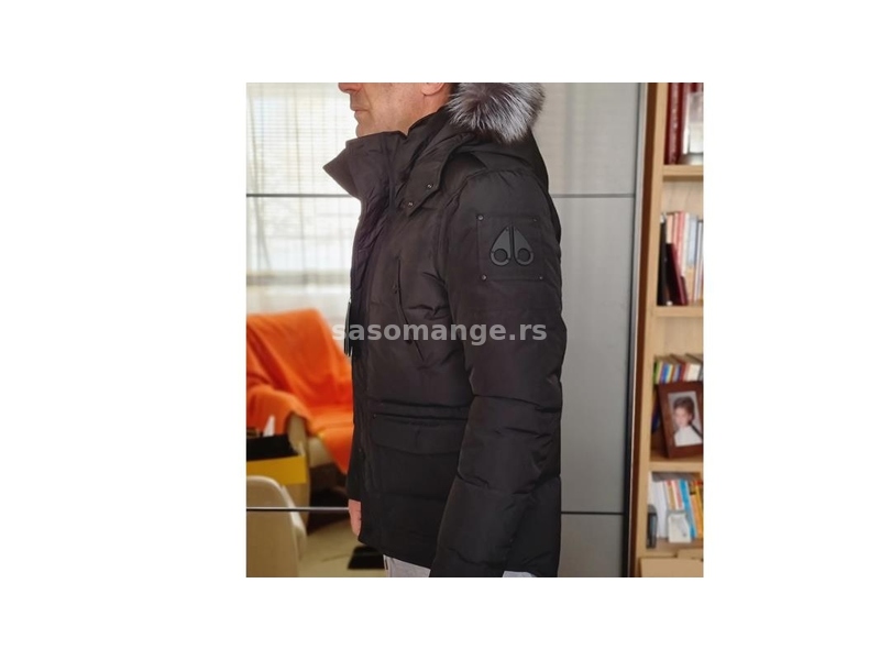 Moose Knuckles crna jakna, original, snizeno, vel. XL