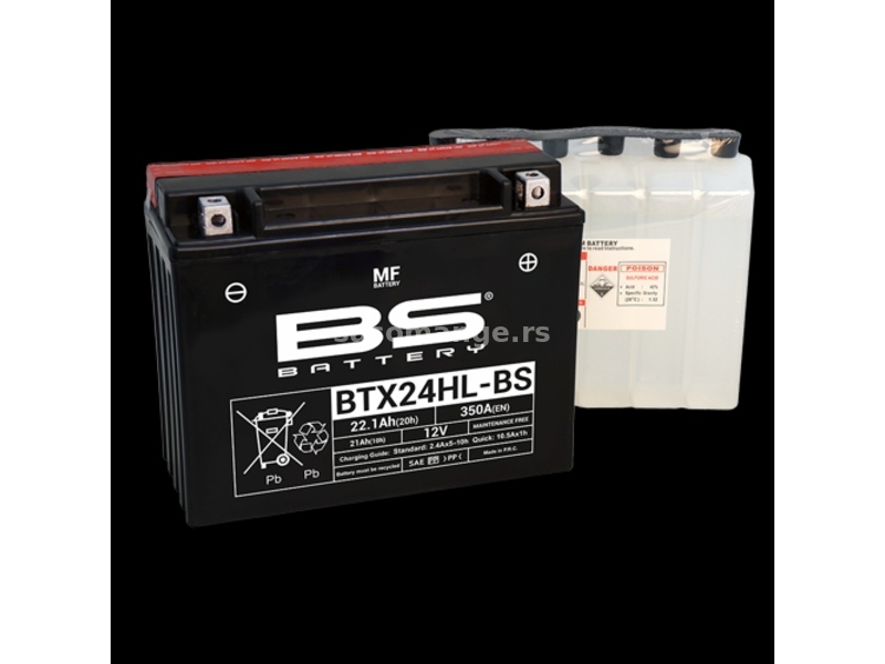 Akumulator BS 12V 21Ah gel BTX24HL-BS desni plus (205x87x162) AK23
