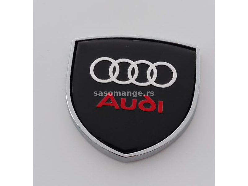 3D amblem Audi crni