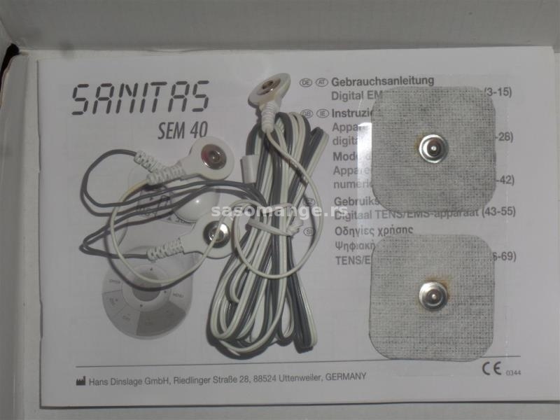 Sanitas SEM40 (SEM-40) - TENS/ EMS aparat - Germany - Novo
