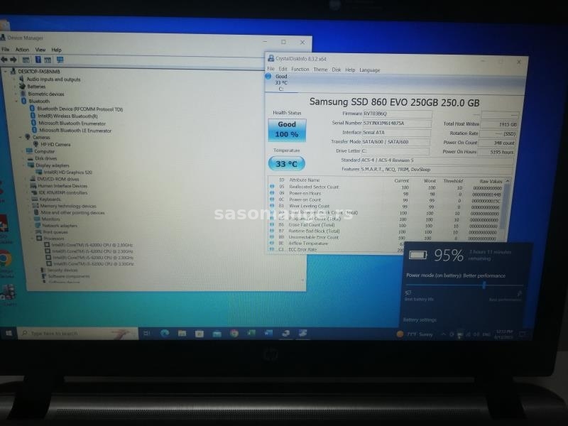 Hp 450 G3 Full Intel i5 6gen SSD256gb 8gb kam bat 15,6 FHD