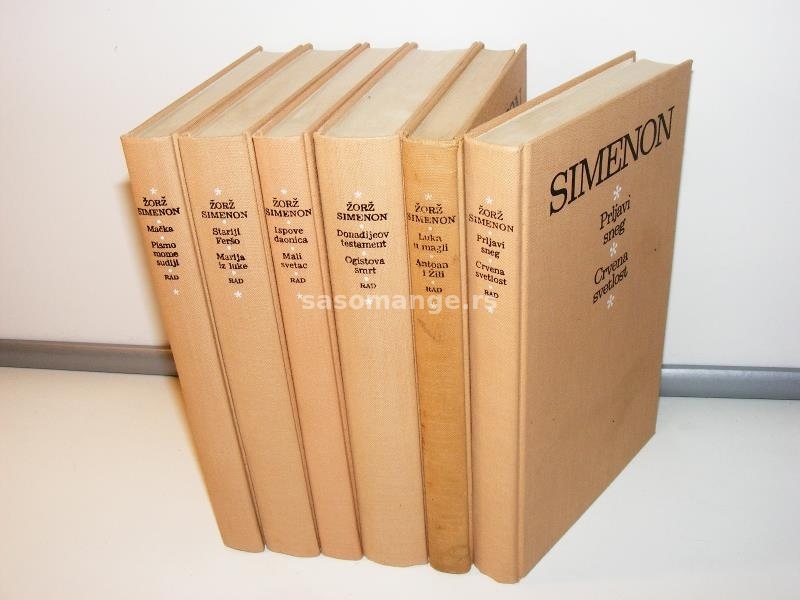 Žorž Simenon Sabrana dela 1-6 komplet