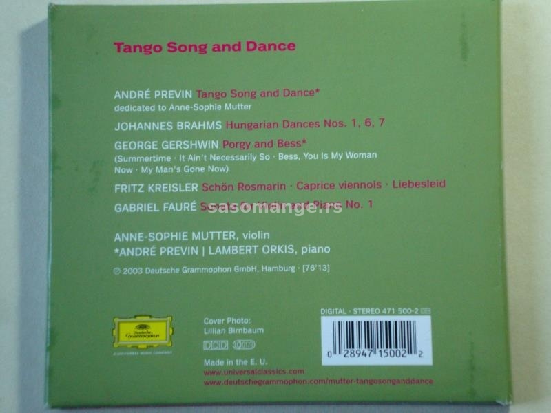 Anne-Sophie Mutter - Tango Song And Dance