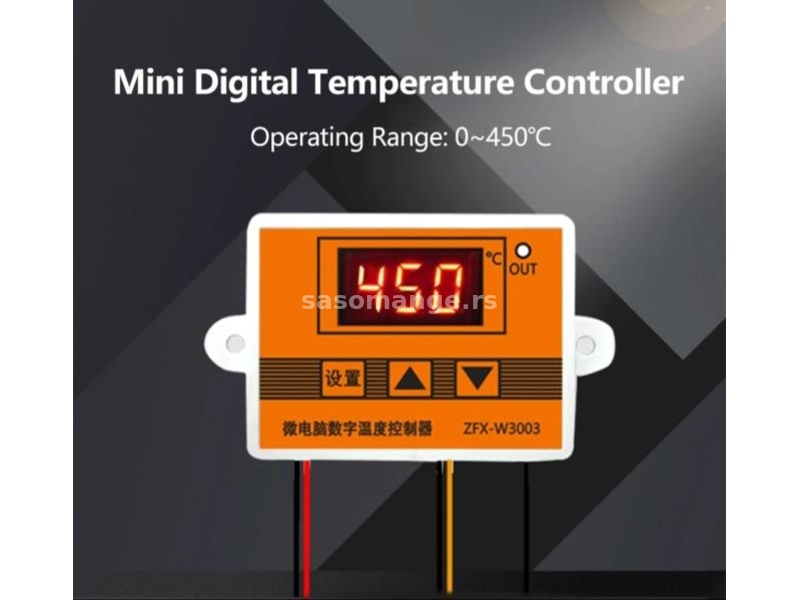 Termostat-termoregulator W3003 220v 0-450C