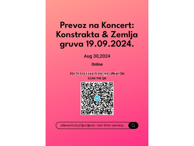 Prevoz na Koncert Konstrakta &amp; Zemlja gruva 19.09.2024. iz Novog Sada