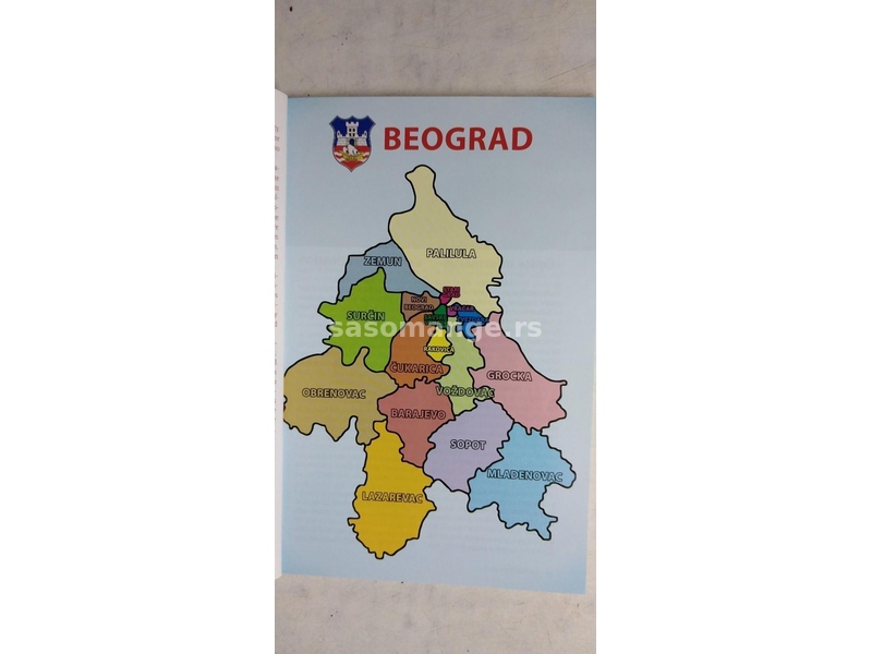 Knjiga:Vodic kroz opstine Beograda,130 str. 21 cm.
