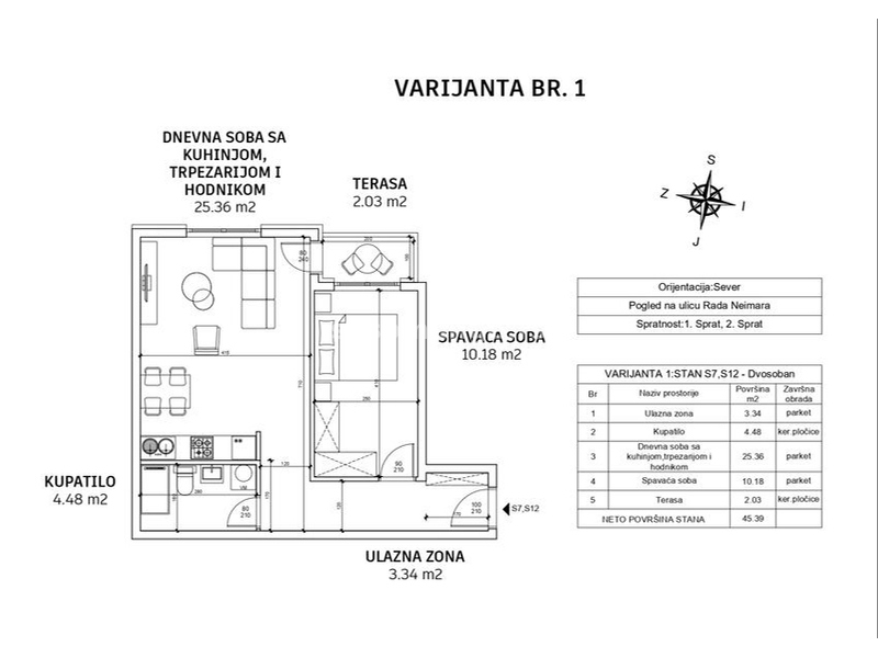 Luksuzna novogradnja, Lekino brdo-Vozdovac,45.39m2