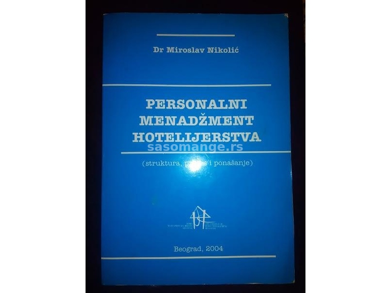 Personalni menadzment hotelijerstva Miroslav Nikolić