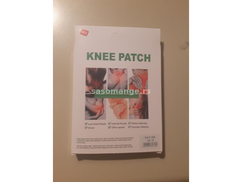 Flaster protiv bolova - koleno knee patch 10 komada