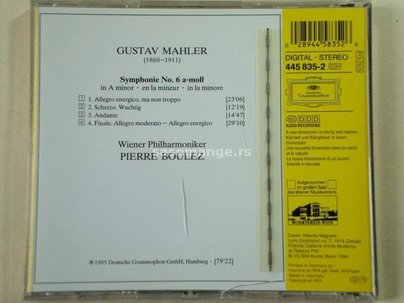 Mahler, Wiener Philharmoniker - Symphonie No. 6
