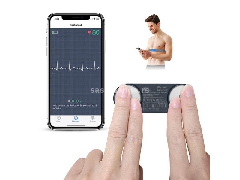 Wellue DuoEK prenosivi EKG merač monitor - NOVO - Swiss