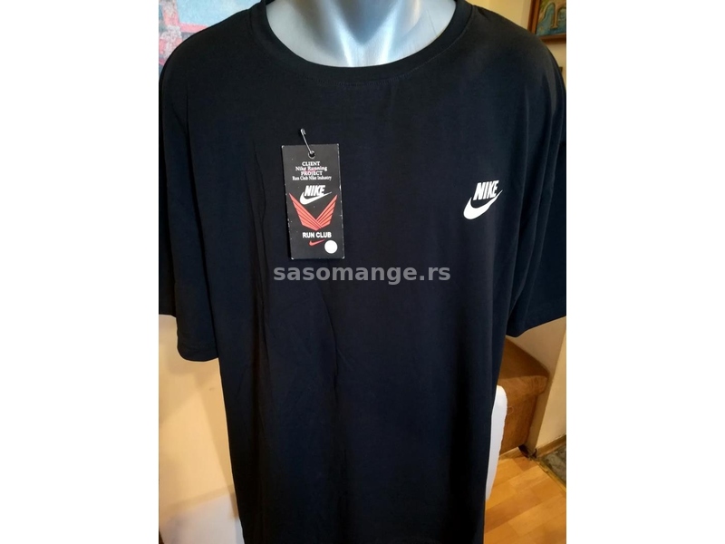 Nova muska pamucna majica Nike u velikom broju 5XL 6XL Crna Novo