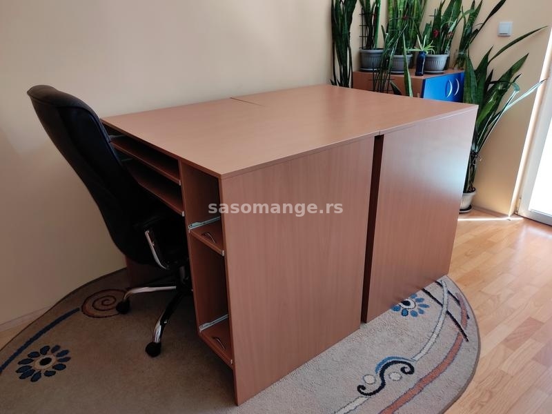 Kompjuterski sto (kancelarijski, radni, pisaći) - 2 komada - kvalitetni, masivni, kao novi - AKCIJA!