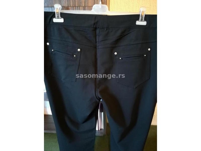 Nove odlicne zenske pantalone za punije dame Tommy Life Crne 52