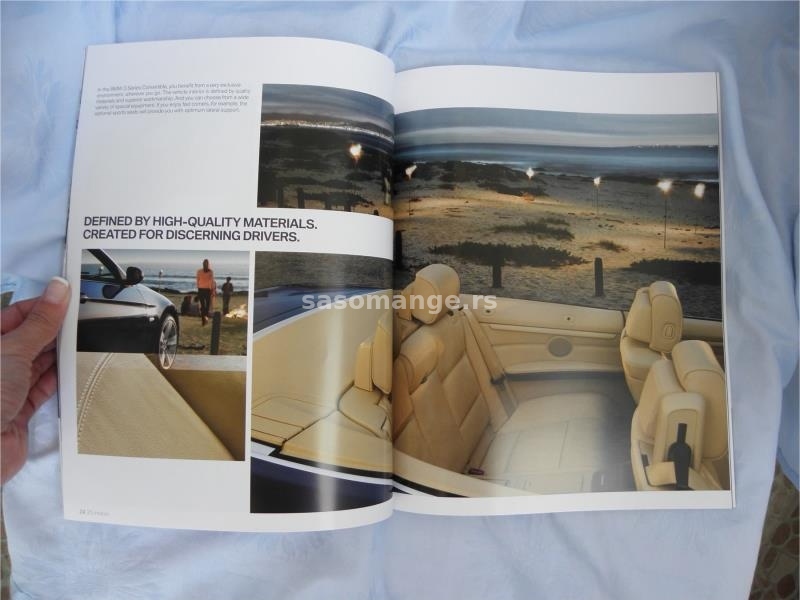 Prospekt BMW serija 3 convertible, A4, meke korice, 67 str, 2010.