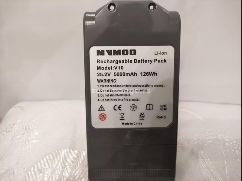 Baterija za Dyson Dajson V10 5000 mAh 25.2V