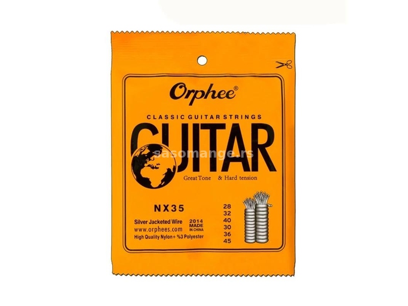 Orphee NX35 žice za klasičnu gitaru Hard Tension