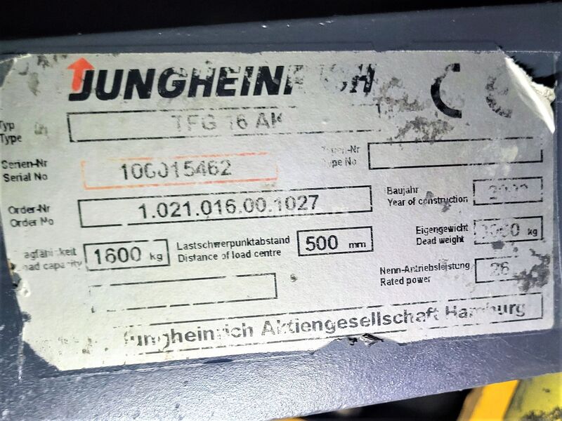 Jungheinrich TFG 16 AK