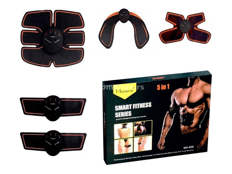 Sprava za trbušnjake 5 u 1-EMS Smart Fitness