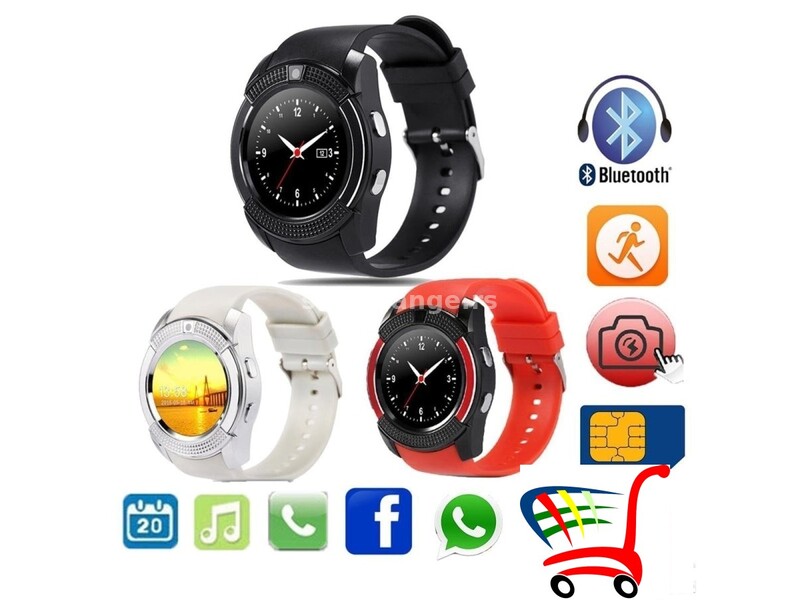Smartwatch V8 Pametni sat telefon Sat V8 Smart watch - Smartwatch V8 Pametni sat telefon Sat V8 S...