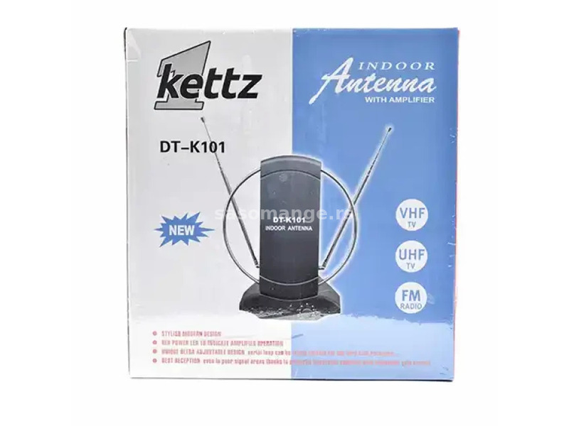 Sobna antena za TV Kettz DT-K101 +pojačivač