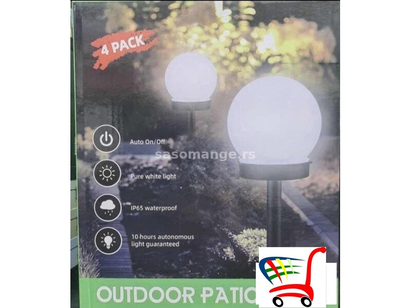 Solarna lampa - lampa za dvorište pakovanje 4 kom - X18 - Solarna lampa - lampa za dvorište pakov...