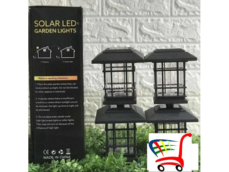 solarne lampe za dvorište i terasu 4 komada - X17 - solarne lampe za dvorište i terasu 4 komada -...