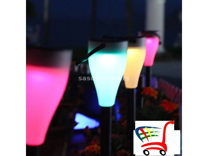 Solarne RGB lampe za dvorište 6kom - Solarne RGB lampe za dvorište 6kom