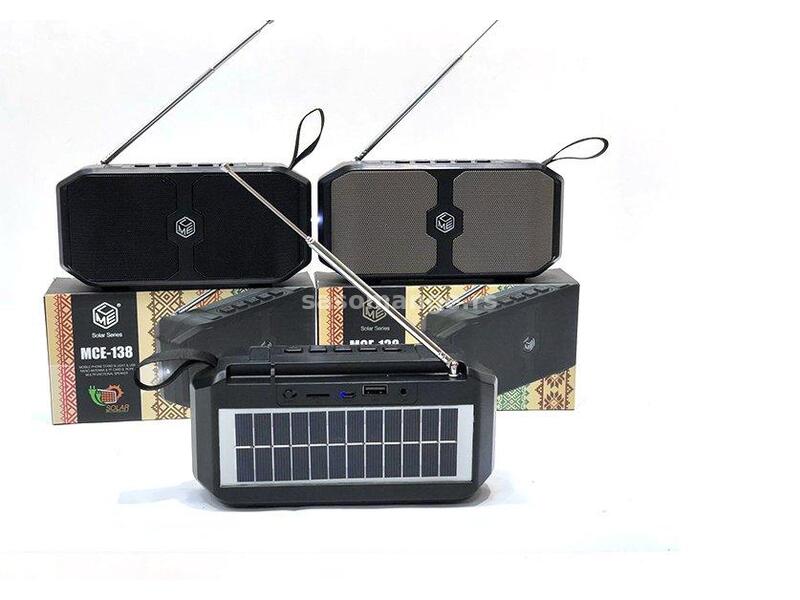 Solarni multifunkcionalni bluetooth radio zvučnik MCE-138