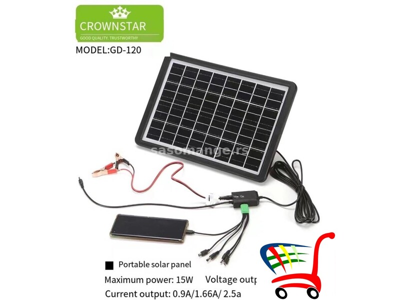 Solarni panel punjac 15w - Solarni panel punjac 15w